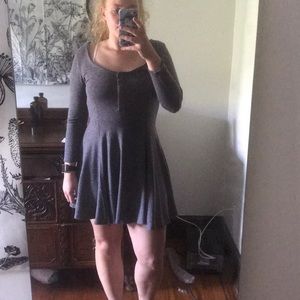 BDG Long Sleeved Grey Dress